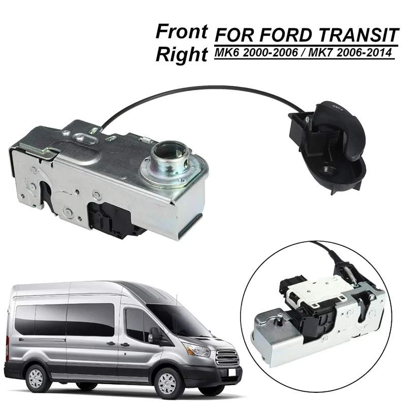 

RHD Front Right Door Lock Latch Off Side Door Lock Latch for Ford Transit Mk6 2000-2006 Mk7 2000-2014 1818766 4967767