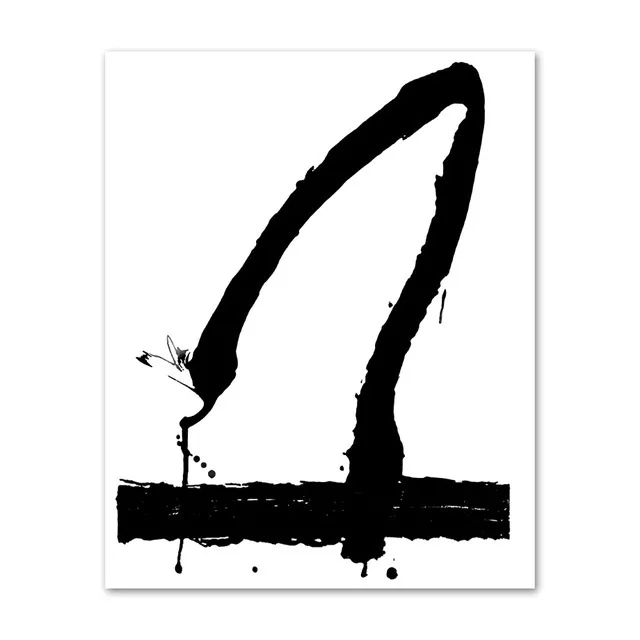 

Black and White Canvas Painting Art Print Abstract Line Drawing Posters and Prints Wall Pictures for Living Room Home Decor