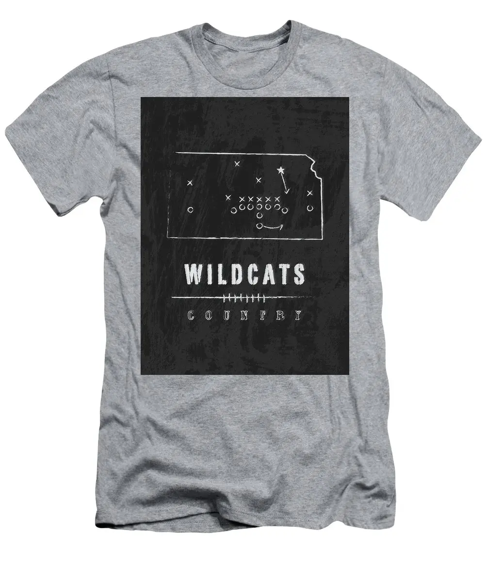 Дикие кошки штата Канзас кантри Мужская футболка |