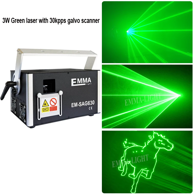 3W green laser 30k Высокое качество Зеленый мини-лазер проектор светильник par DJ диско этапа лазерный светильник ing на Рождество вечерние шоу клуб бар Паб свадьба - Цвет: 3W green laser 30k