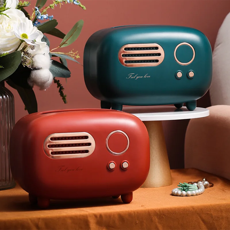 

Tissue box living room light luxury home restaurant paper box remote control cute girl pumping paper box