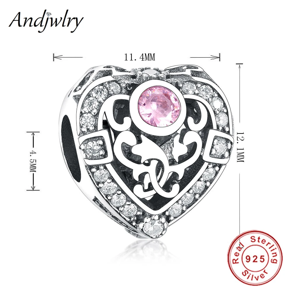 Женский серебряный шарм подходящий для оригинальных браслетов Pandora бусины в