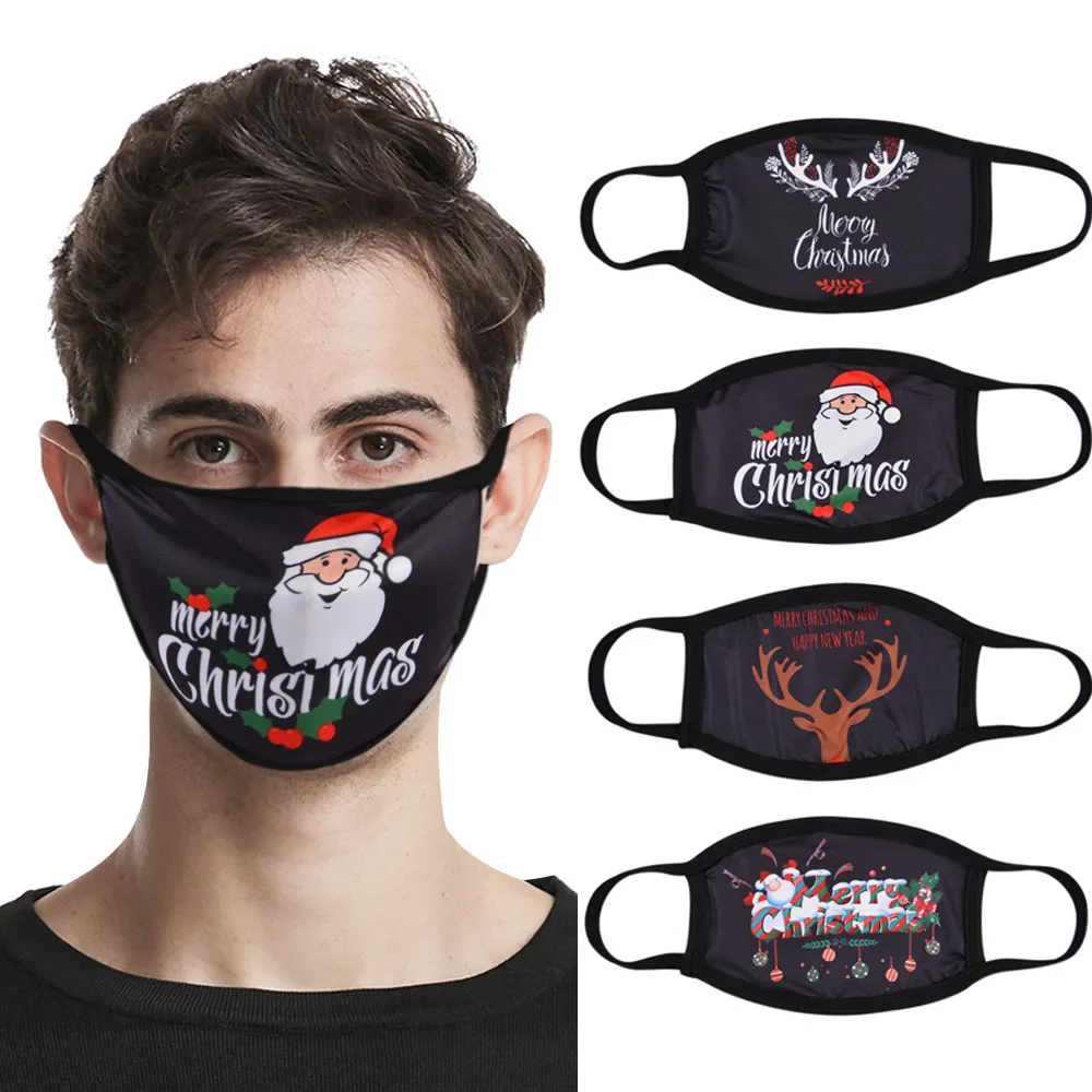 

Модная маска для лица, Женская многоразовая моющаяся Рождественская маска для лица, тюрбан, стандартная бижутерия, подарок Вечерние