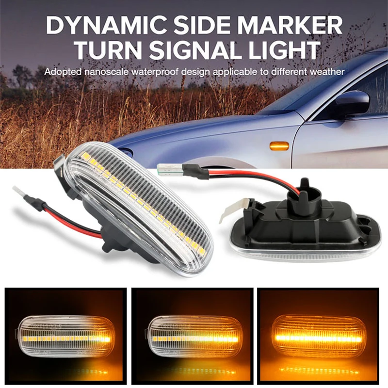 

A Pair Led Dynamic Side Marker Turn Signal Light Sequential Blinker Light For Audi A3 S3 8P A8 D2 TT 8N Car Accessories