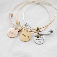 personalized bangle bracelet gift for aunts custom name bangle bracelet mothers day gift for mom grandma gift step mom gift