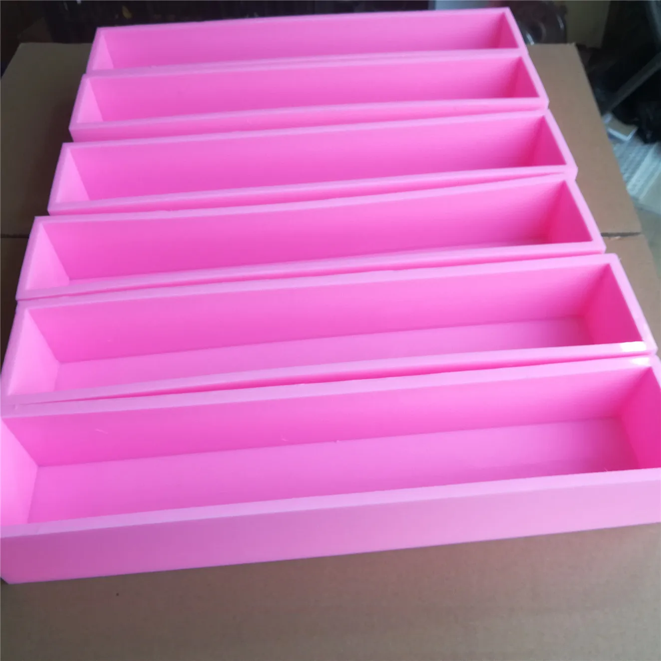 

Size 50.5*8.8*8 cm Longer Silicone Liner Silicone Soap Mold Slab Molds for CP Soap