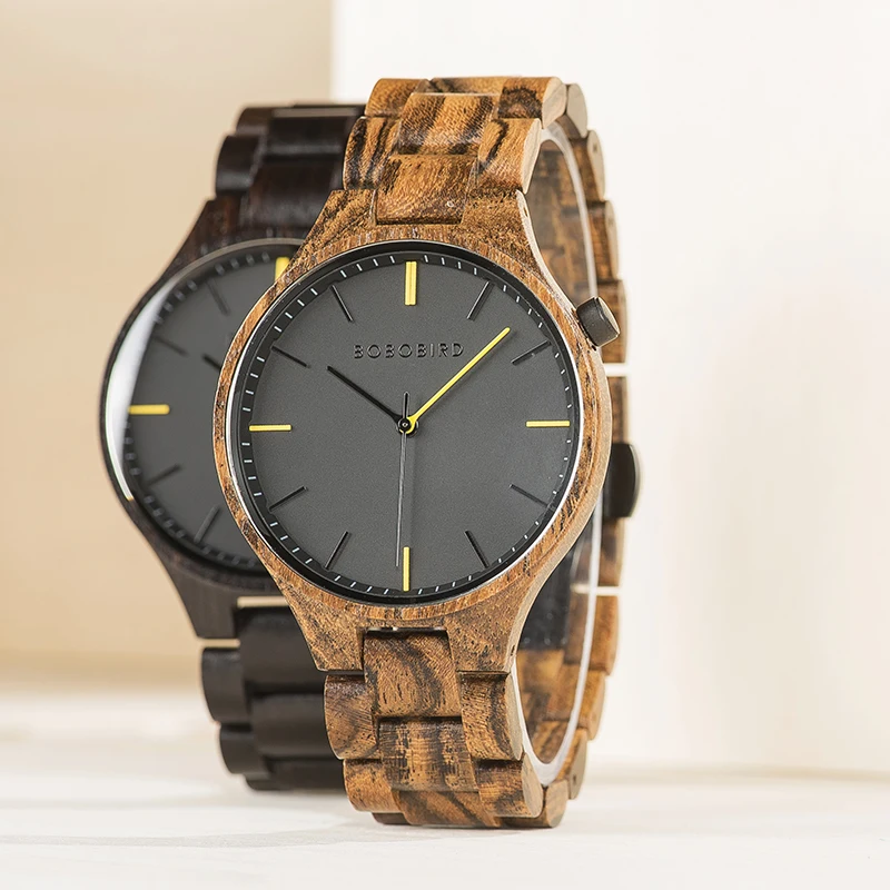 BOBO BIRD оригинальная брендовая с деревянной reloj hombre кварцевые наручные часы Простой стиль Cuatomized Прямая поставка Подарочная коробка дизайн