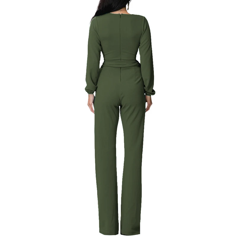 

2019 Sexy Girls Playsuit Tights Rompers Women's Jumpsuit Long Sleeve Suit Rompers Bodysuit V Neck Jumpsuits For Women