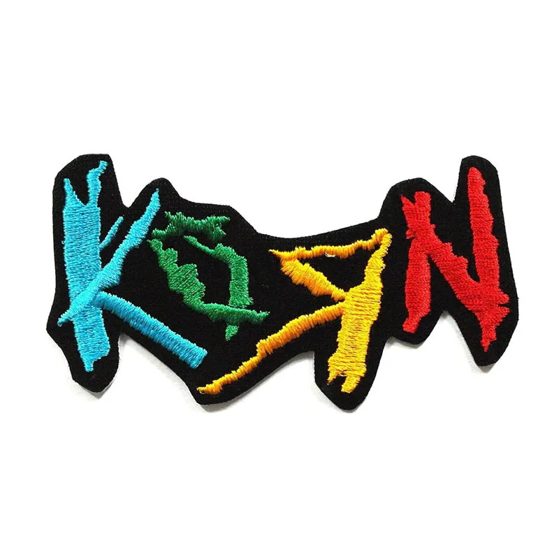 Нашивки KORN001 KORN 3 5 дюйма нашивки из тяжелого металла аппликация вышитые с помощью