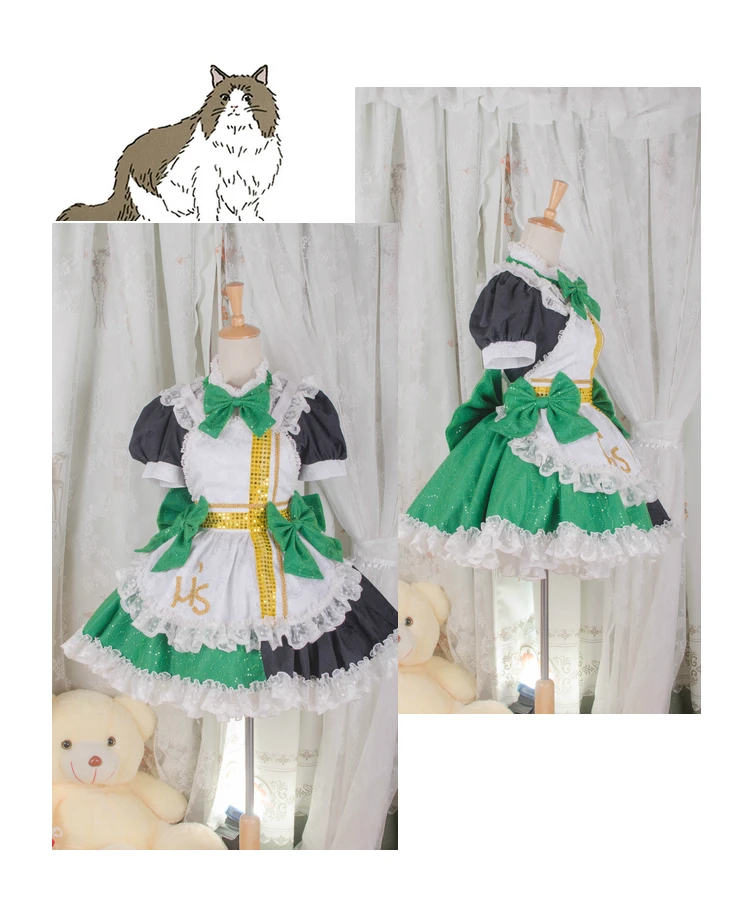

[Customized] Anime Love Live Kotori Minami Maid Outfit Lolita Dress Full Set Cosplay Costume Halloween Free Shipping New