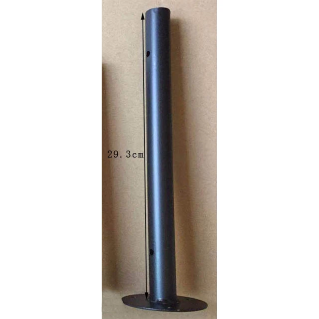 30cm 1 пара(2 шт) черный настенный стеллаж кронштейн опорная скоба с винтами круглая трубка - Цвет: 30cm
