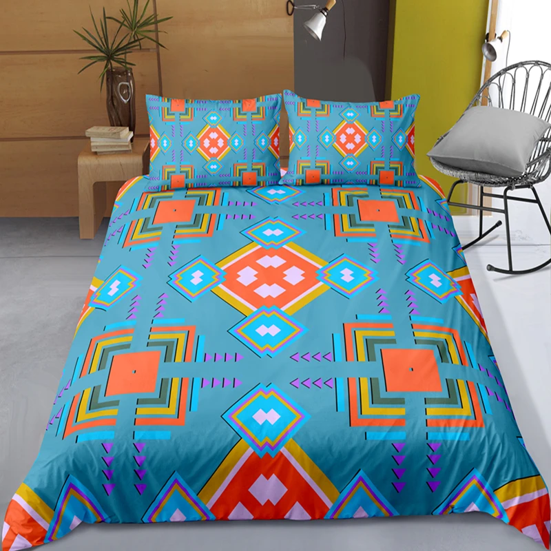 

Geometric Bedding Set Single Double Nordic Duvet Cover Pillowcase 2/3pcs Bedclothes