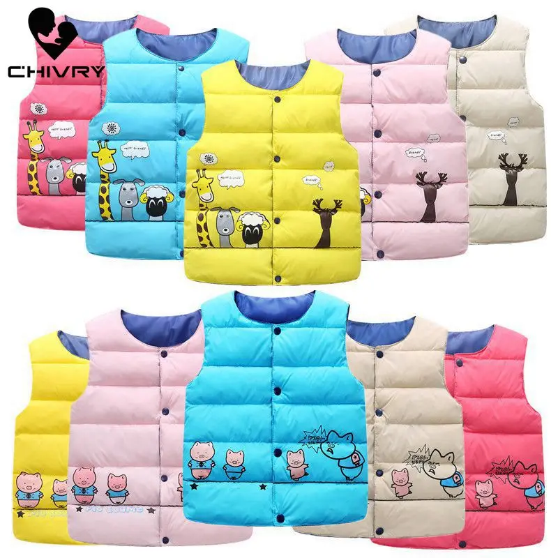 Осень-зима 2019 новый шерстяной жилет без рукавов для мальчиков и девочек куртка с