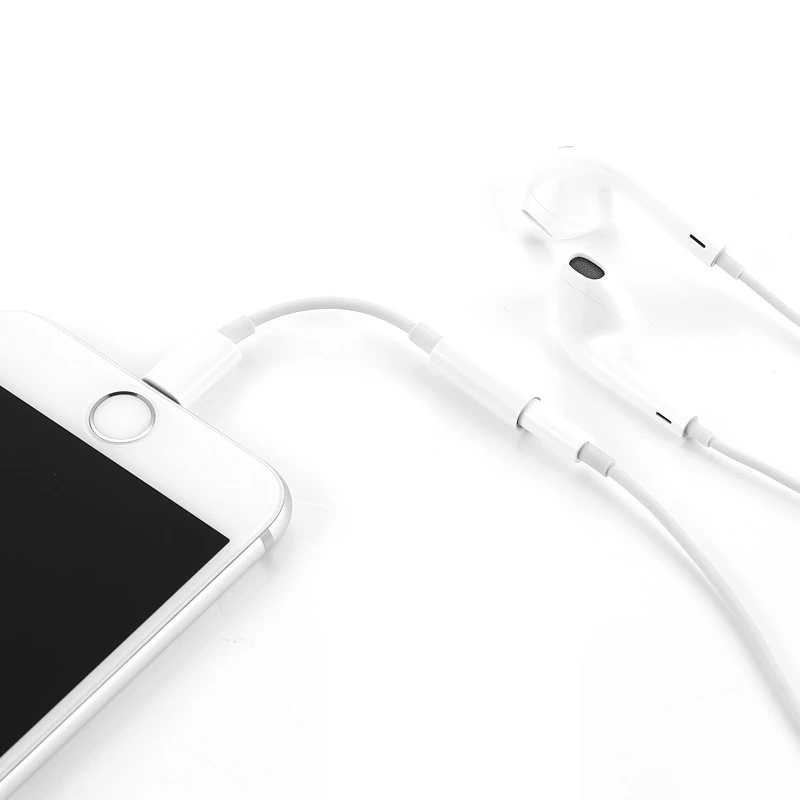 Адаптер Lighting на аудиоразъем 3 5 мм для iPhone 7 8 Plus X XR XS 11 12 Pro Max SE стерео звуковой