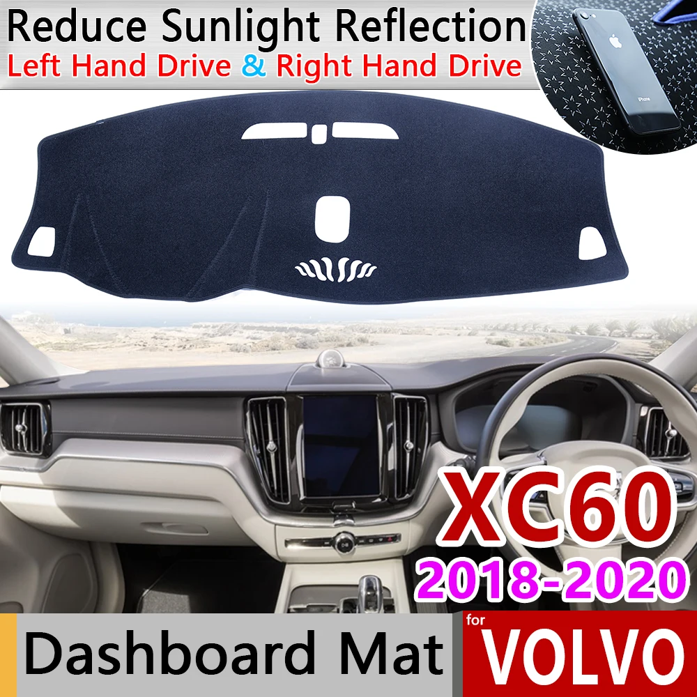 Для VOLVO XC60 2018 2019 2020 Противоскользящий коврик на приборную панель солнцезащитный