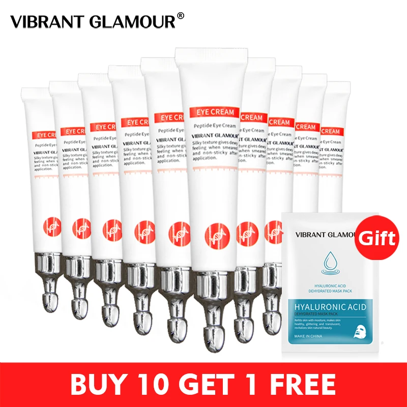 Яркий гламурный пептидный коллагеновый крем для глаз против морщин старения