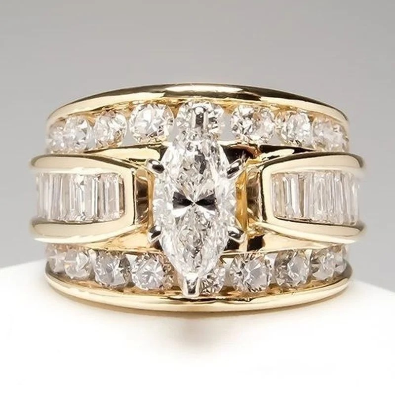 

Dazzling Women's Fashion Wedding Jewelry Genuine Natural Gemstone White Sapphire Birthstone