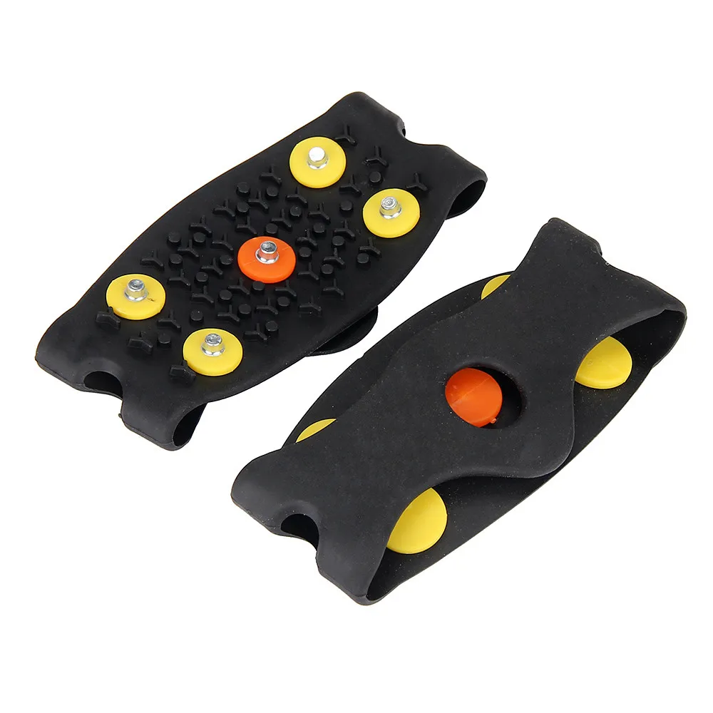 Грипсы Crampon бутсы 5 Stud черный чехол для обуви 1 Пара Противоскользящие ледолазание