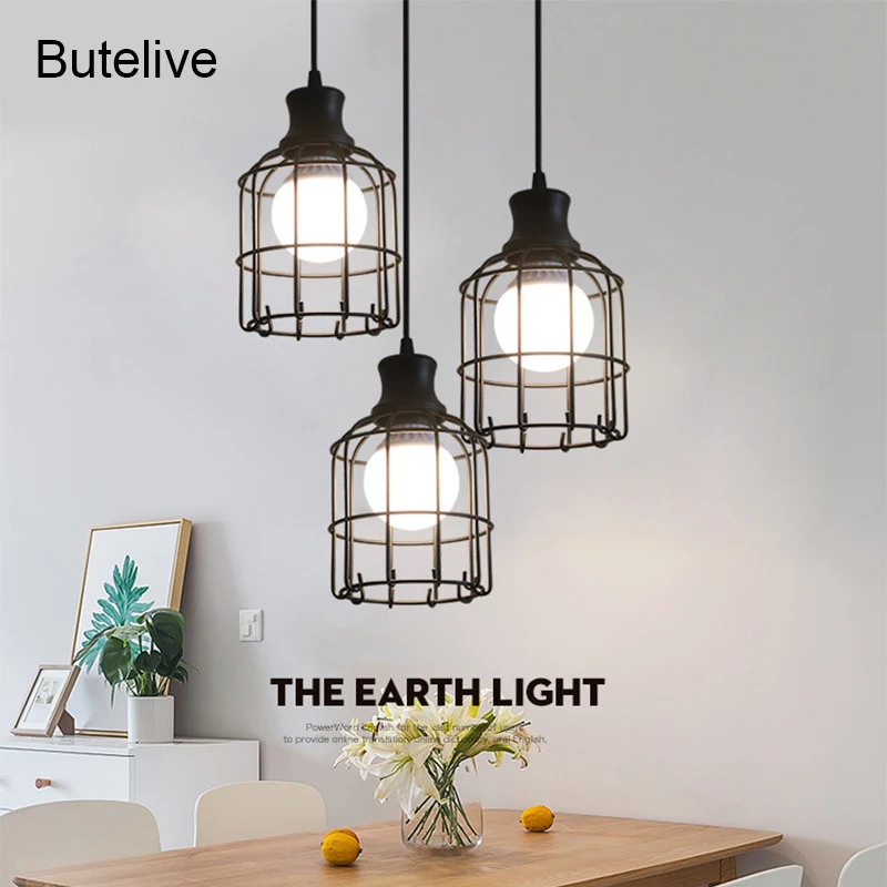 Винтажный подвесной светильник s современный скандинавский кухонный