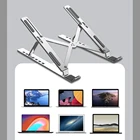 Складная пластиковая подставка для ноутбука, с 7 отверстиями, нескользящий Настольный держатель для ноутбука, регулируемые углы, для подставки держатель для ноутбука дюйма, универсальная