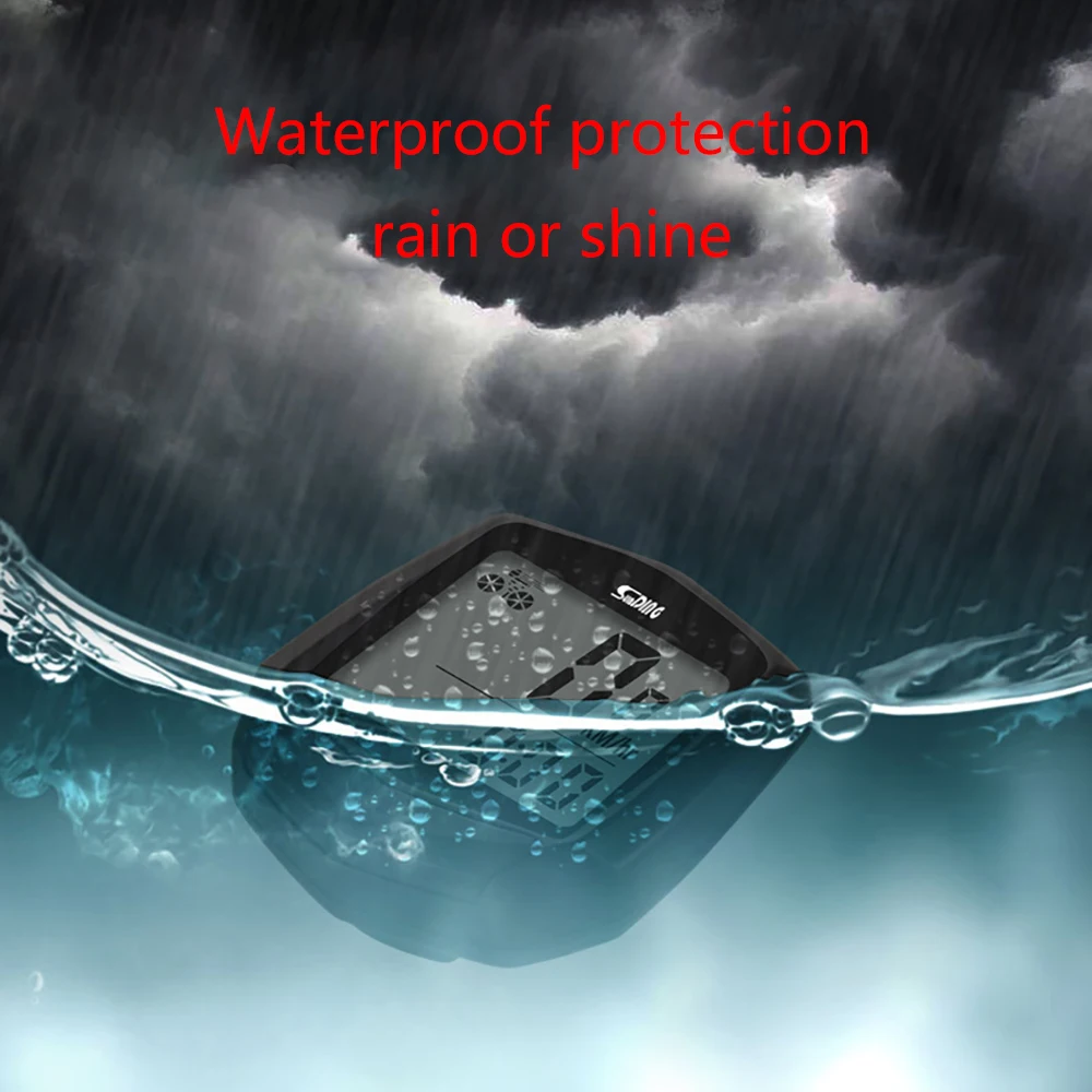 

Waterproof Bike Computer With LCD Digital Display Bicycle Odometer Speedometer Cycling Wired Stopwatch Riding Accessories