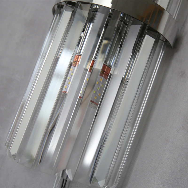 Американская роскошная хрустальная настенная лампа современная светодиодная