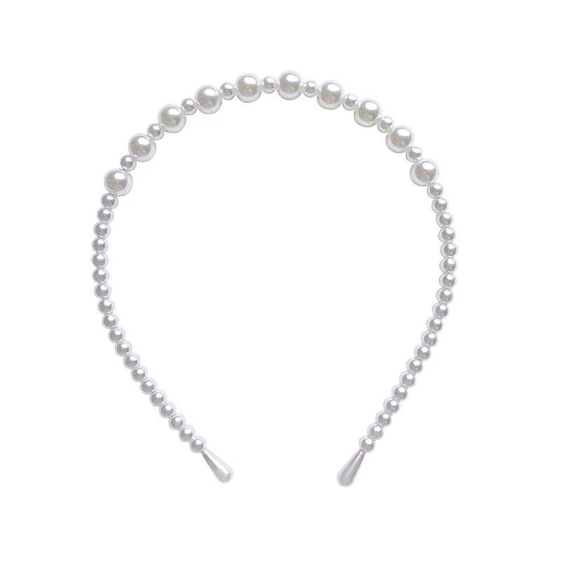 

2021 New Women Simple Pearls Headband All-match Hair Bundle Girls Hair Band Fashion Accessories dropshipping