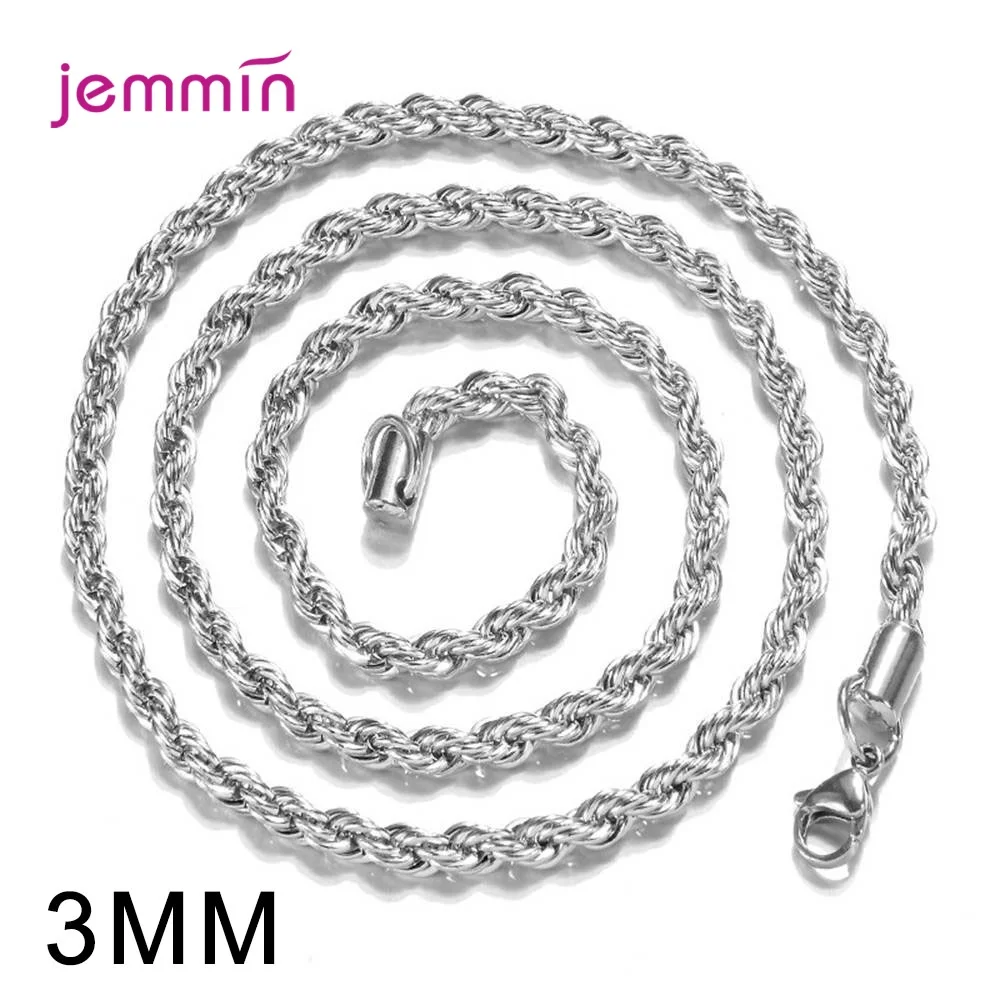Новое поступление Настоящее серебро 925 пробы витая Цепочка ожерелья для женщин и