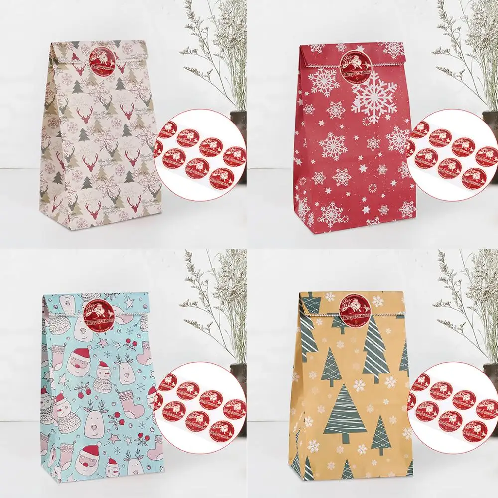 Рождественские подарочные сумки для печенья рождественские украшения дома