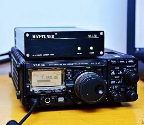 Последняя версия mAT-30 120W HF автоматический автотюнер Стандартный антенный тюнер