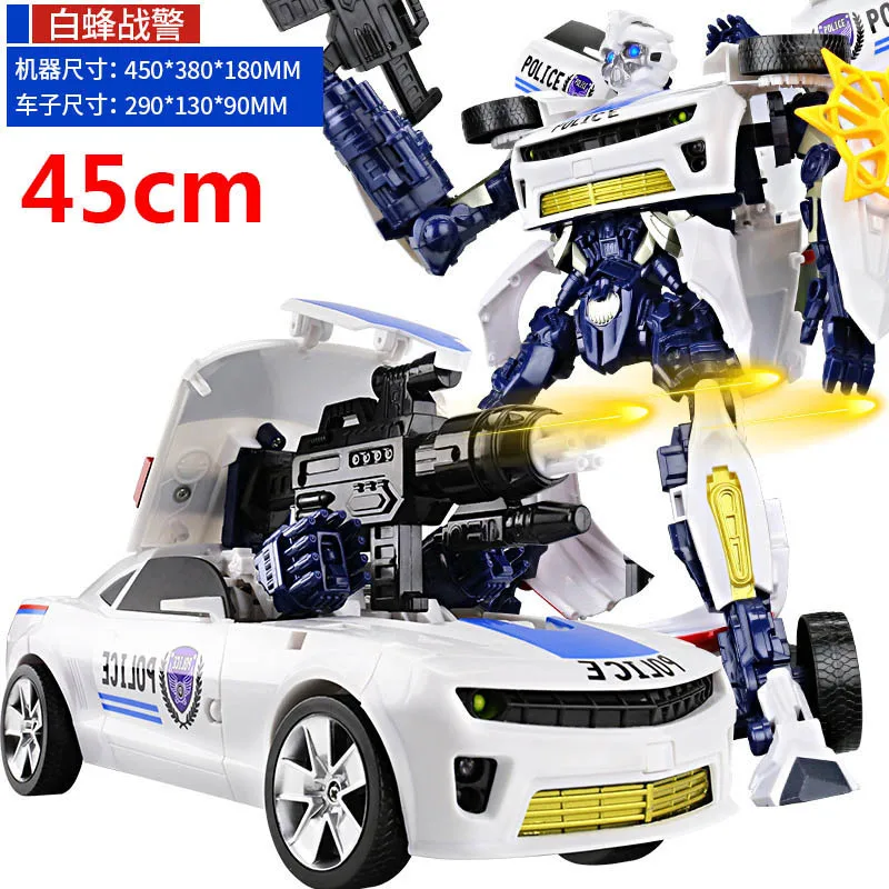 1 45 см роботы-трансформеры игрушки для автомобиля война Hornet боевой лопасти Optimus Prime фильм 4 издание модель классические подарки игрушки для мальчиков - Цвет: 1