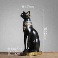 european style creative simple modern cat living room tv cabinet small decorations restoring ancient ways egypti culpture statue