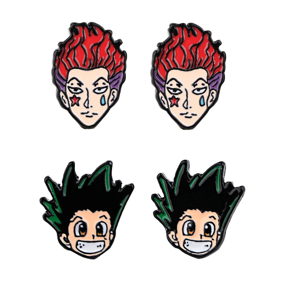 

LT697 Comics Anime HUNTER×HUNTER Pierce Studs Earrings For Womans Stainless Steel Pierce Korea Earrings Jewelry Girls for Gifts