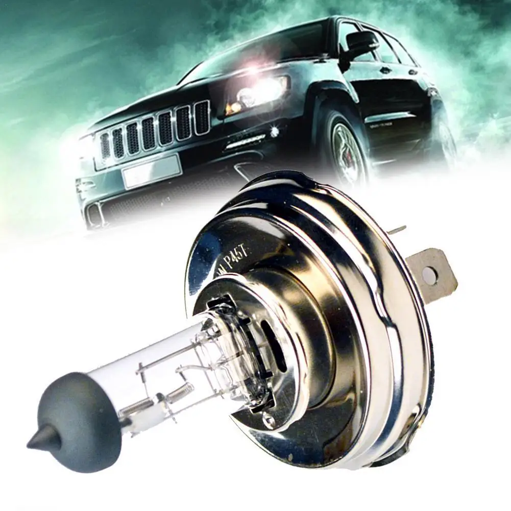 

1pc Car Headlight H4 P45T 12V 55W 100W Ultra-white Light Quartz Halogen Lamp Agricultural Vehicle Bulb