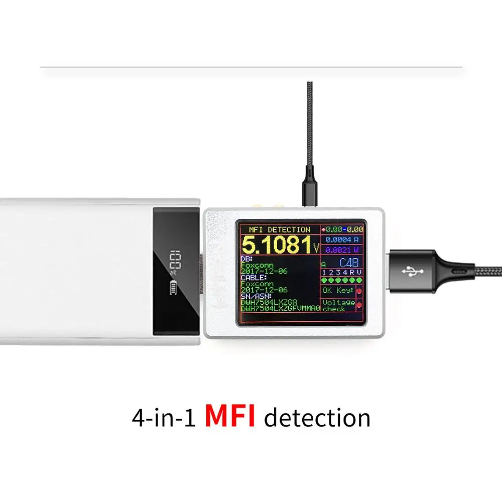 USB-вольтметр QC4 + PD3.0 с функцией быстрой зарядки 2 шт. | Инструменты