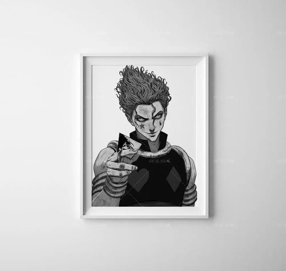 

Modern Home Decor Posters Anime Poster Hunter X Hunter Hisoka Wall Art Canvas Painting Picture Prints Poster Modular Living Room