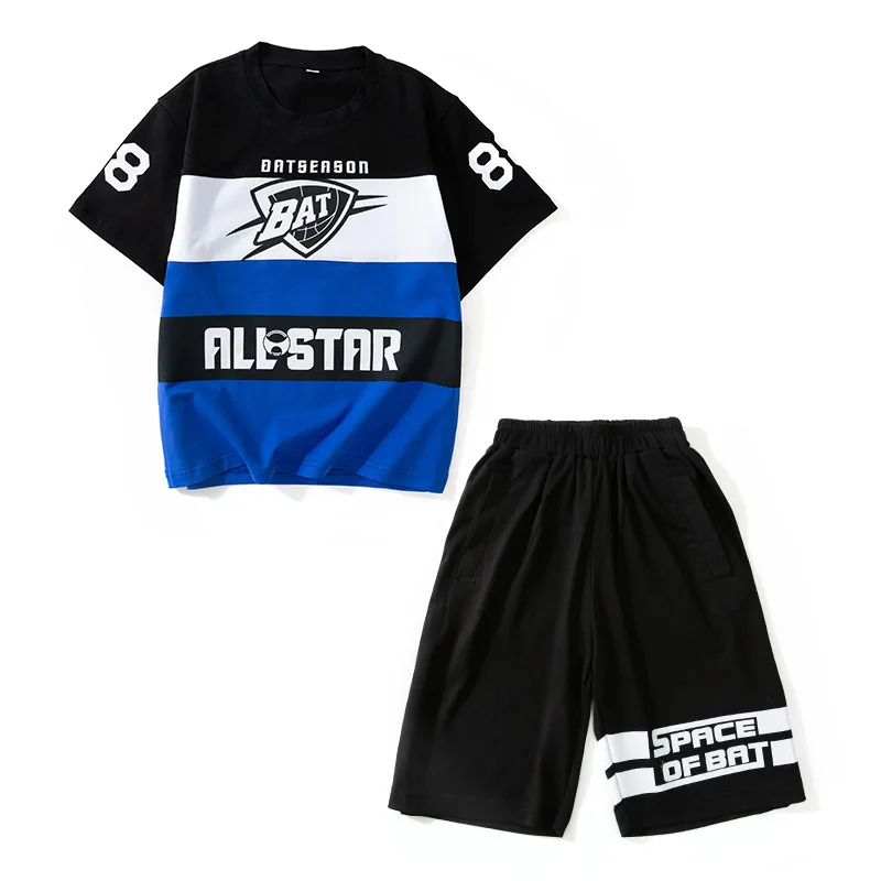 

Children's Clothing Boys' Summer Suit 2021 New Boys' Short-Sleeved Shorts Two-Piece Suit Outfits Jogger Set Boys Clothes