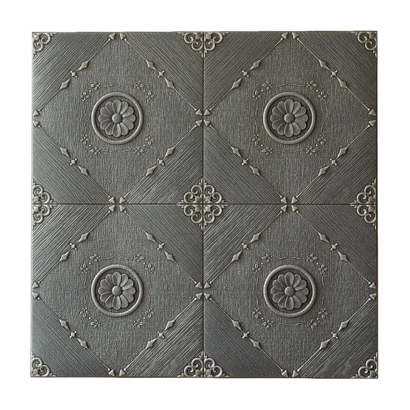Dark gray Самоклеющиеся 3D наклейки на стену спальня гостиная теплые водостойкие обои для ванной потолок обои с крышами - Цвет: Dark gray