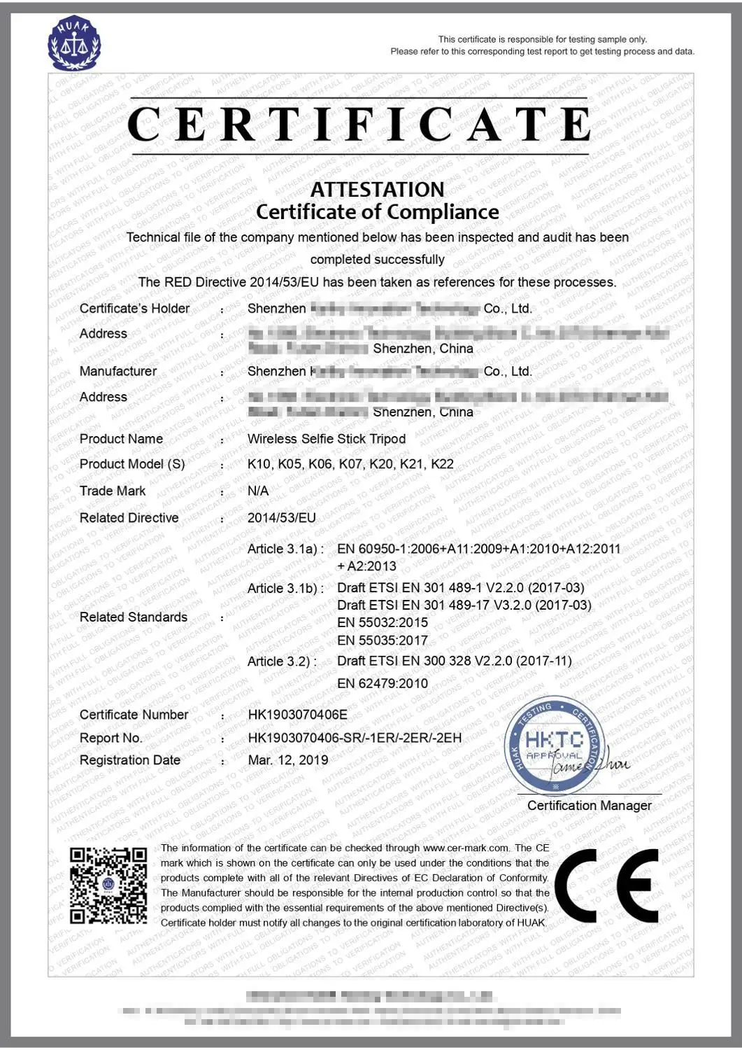 

CE Certification Bluetooth Selfie Stick Remote Control Tripod Handphone Live Photo Holder Tripod Camera Self-Timer Artifact Rod