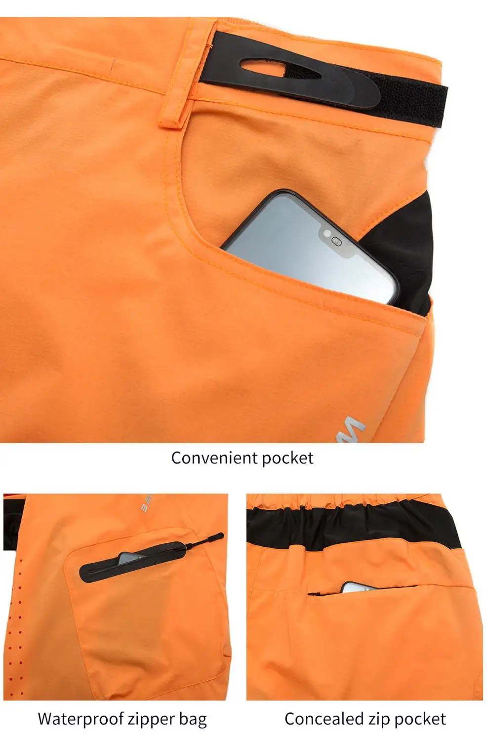 Мужские велосипедные шорты WOSAWE свободные спортивные Водонепроницаемые для