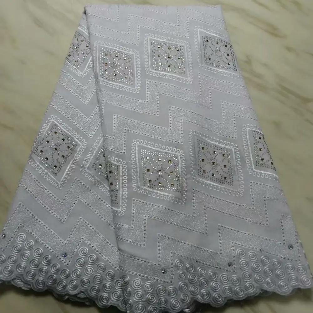 2020 Новое поступление африканская гипюровая восковая кружевная ткань с бисером