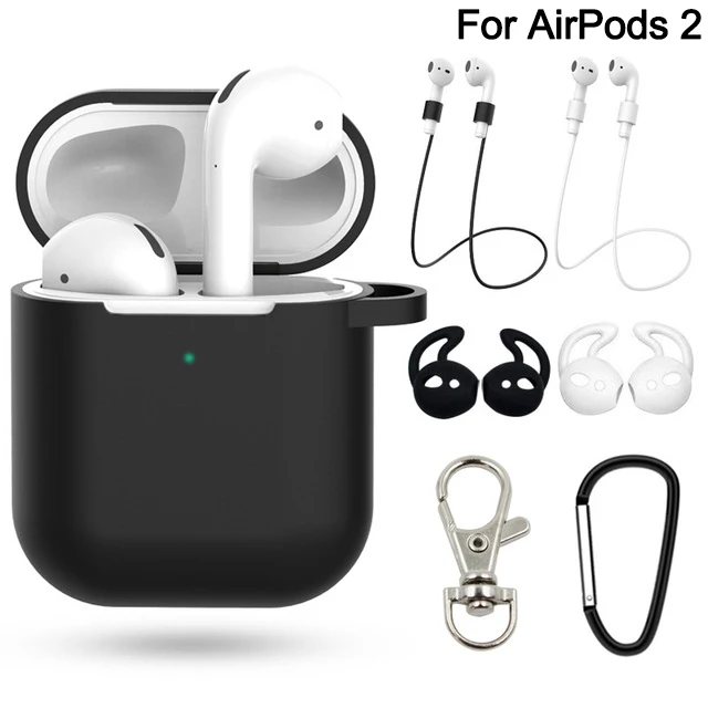 2 Black Set 7 шт./компл. идеальный чехол для airpods 2 для airpods pro 3 Earpods чехол для IPad air стручки pro funda для airpod Чехол чехол Аксессуары - Цвет: 2 Black Set