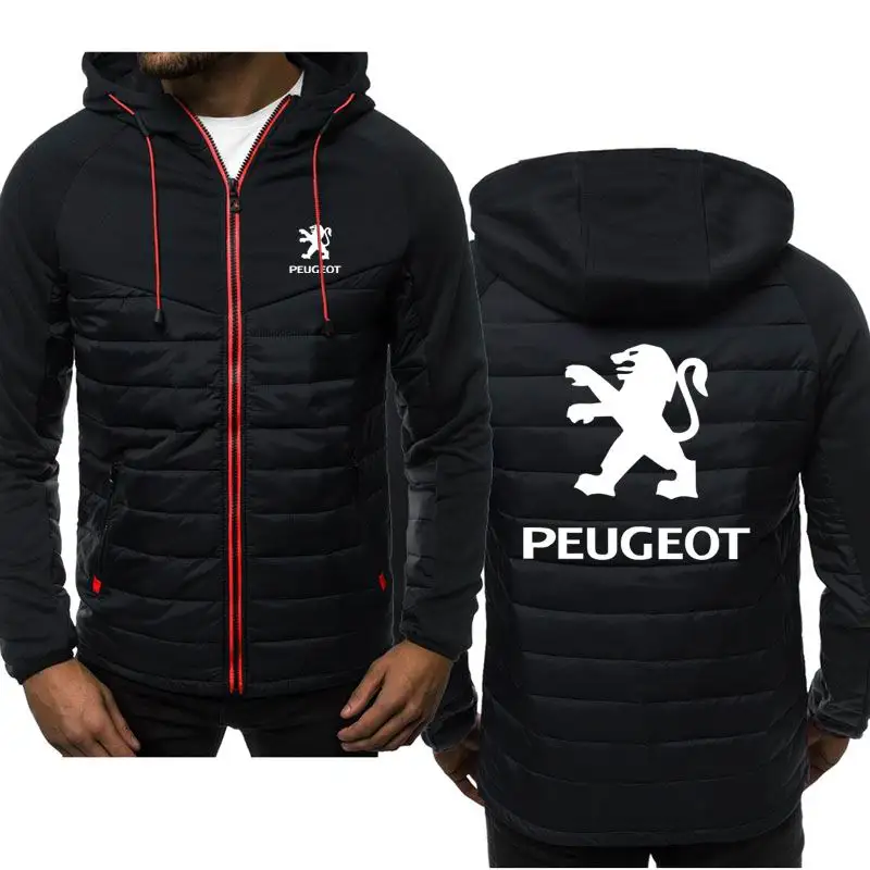 

NEW Hoodies Men for Peugeot Print Spring Autumn Casual Sweatshirt Jacket Long Sleeve Mens zipper Jacket Man Hoody