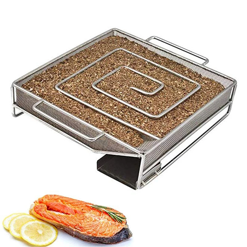 DINIWELL генератор холодного дыма для барбекю, бекон, рыба, лосось, мясо, пыль, горячее и курительное мясо лосося, инструменты для сжигания коптильни