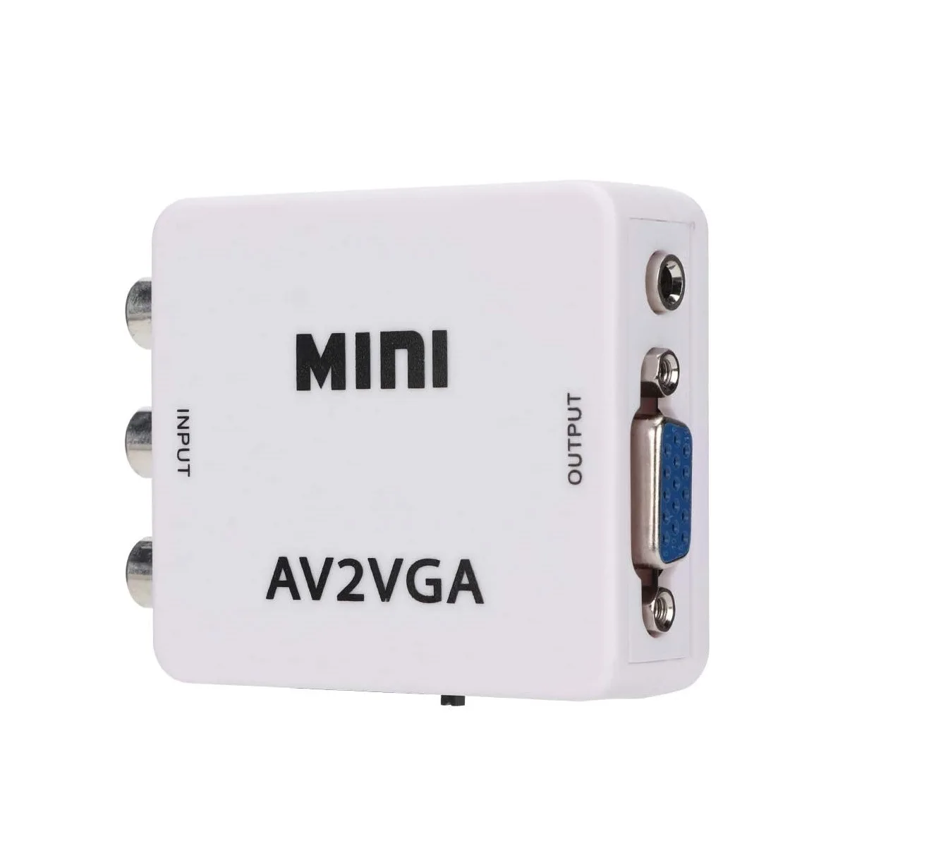 Мини RCA в VGA конвертер AV2VGA VGA2AV разговор с 3 5 мм аудио видео для ПК к ТВ HD компьютер