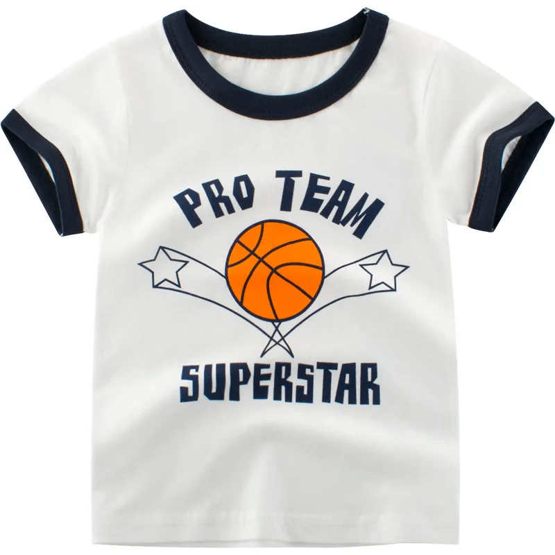 

Cartoon Print T-shirt for Boys Sports Girls T Shirt Summer Infant Kids Tshirt Girls T-Shirts Tops Tee Boy Clothes