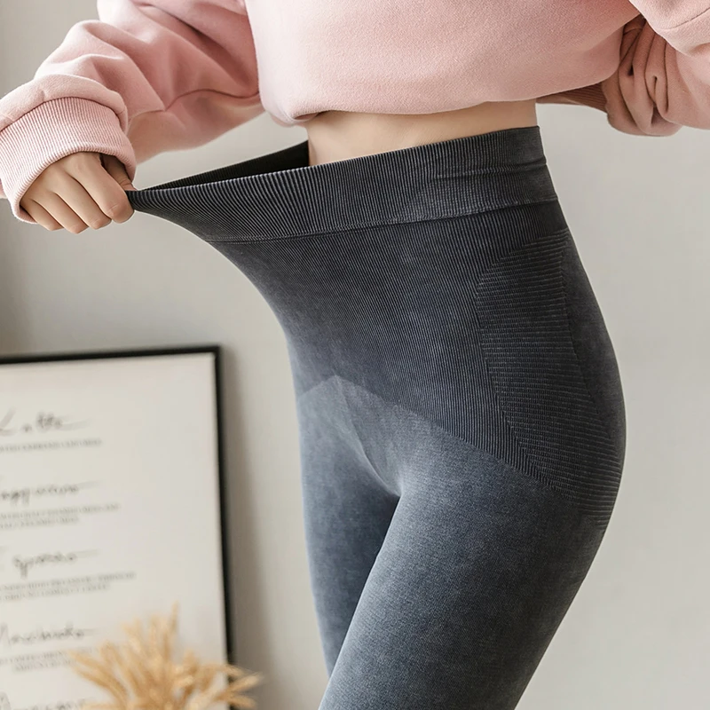 

NORMOV Slim Women Leggings Sexy High Elastic Waist Push Up Ankle Length Cotton Leggings Skinny Black Leggings Female