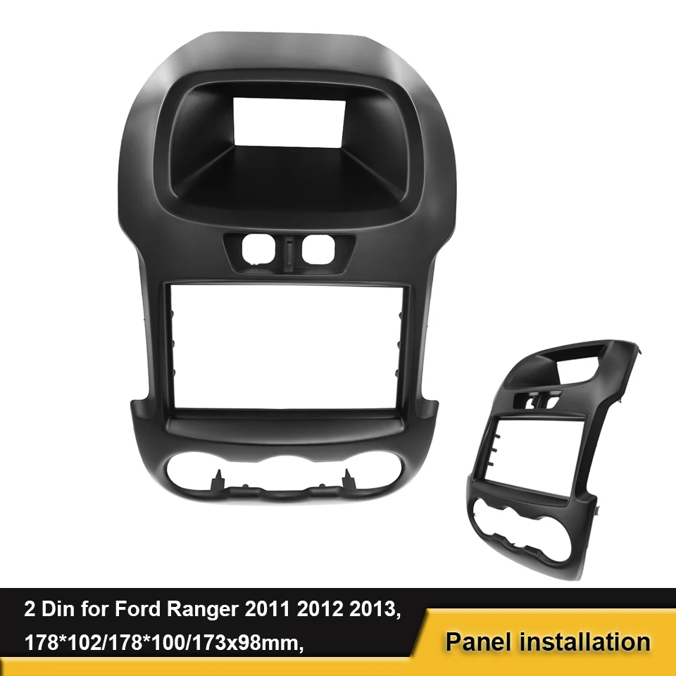 2DIN Автомобильная Радио фасция подходит для Ford Ranger 2011 2012 2013 Розничная CD аудио стерео рама панель отделка комплект панель пластина рамка