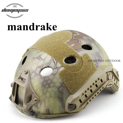 mandrake Открытый военный страйкбол шлем защитный Wargame Combat CS тактический шлем для стрельбы Пейнтбол Охота Сафет шлем - Цвет: mandrake