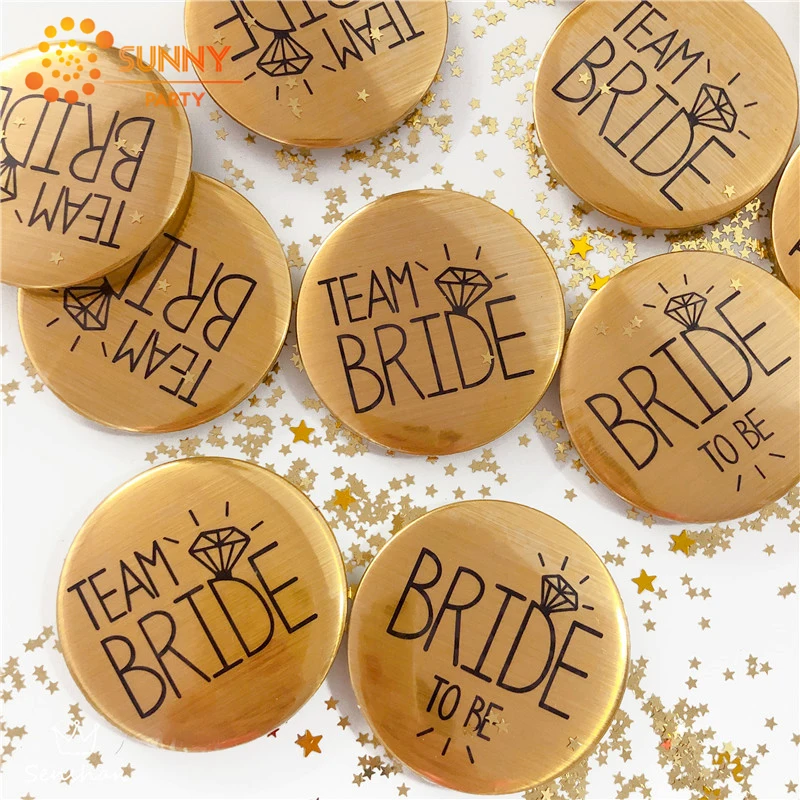 58 мм значок для невесты булавка девичника вечерние украшения круглая брошь